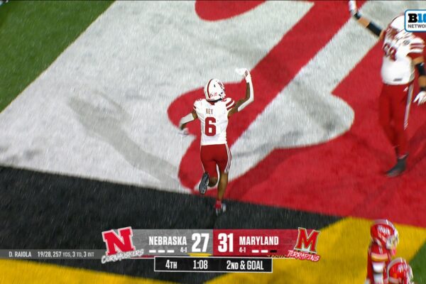 Nebraska's Dylan Raiola finds Dane Key for game-winning TD vs. Maryland