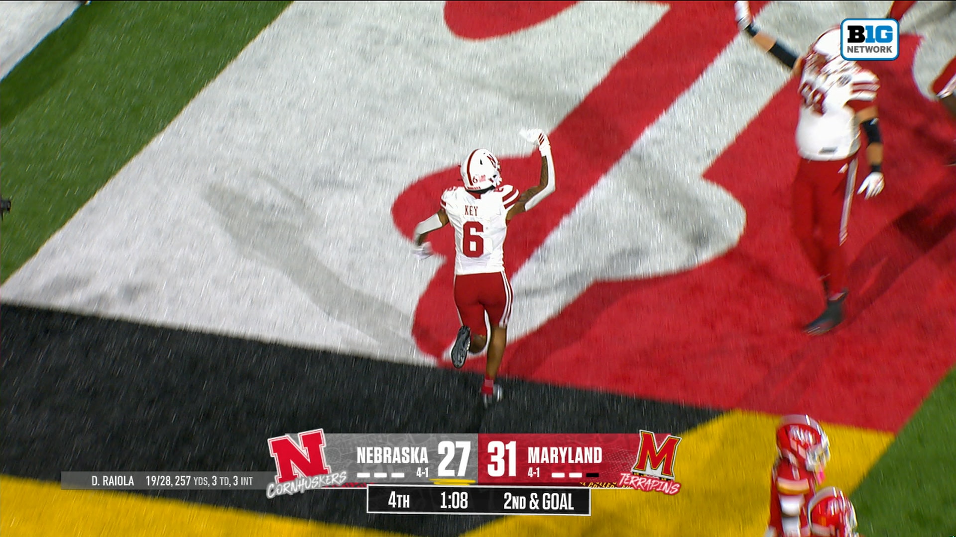 Nebraska's Dylan Raiola finds Dane Key for game-winning TD vs. Maryland