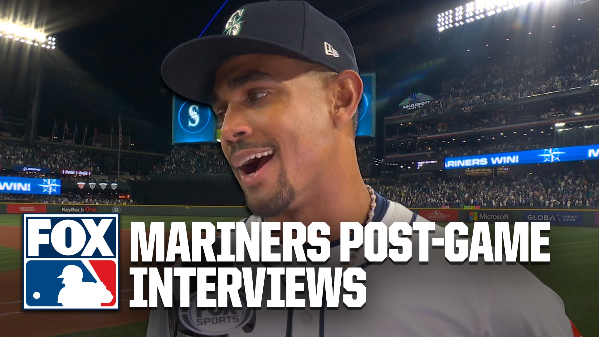 Julio Rodríguez, Cal Raleigh & Jorge Polanco on Mariners' long-awaited home playoff win vs,. Yankees