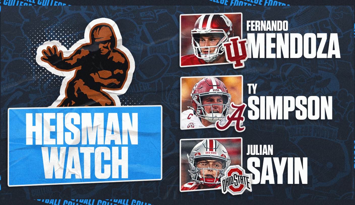 2025 Heisman Watch: Fernando Mendoza Leads Pack; Simpson, Sayin Close Behind 2025 Heisman Watch: Fernando Mendoza Leads Pack; Simpson, Sayin Close Behind