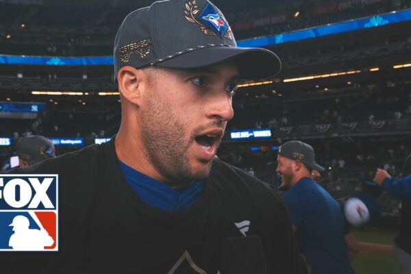 'This team never quits' 😤 George Springer on Blue Jays advancing to ALCS over Yankees