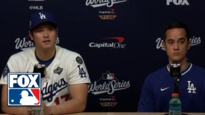 Shohei Ohtani FULL Press Conference Following Dodgers Loss in World Series Game 4 | MLB on FOX