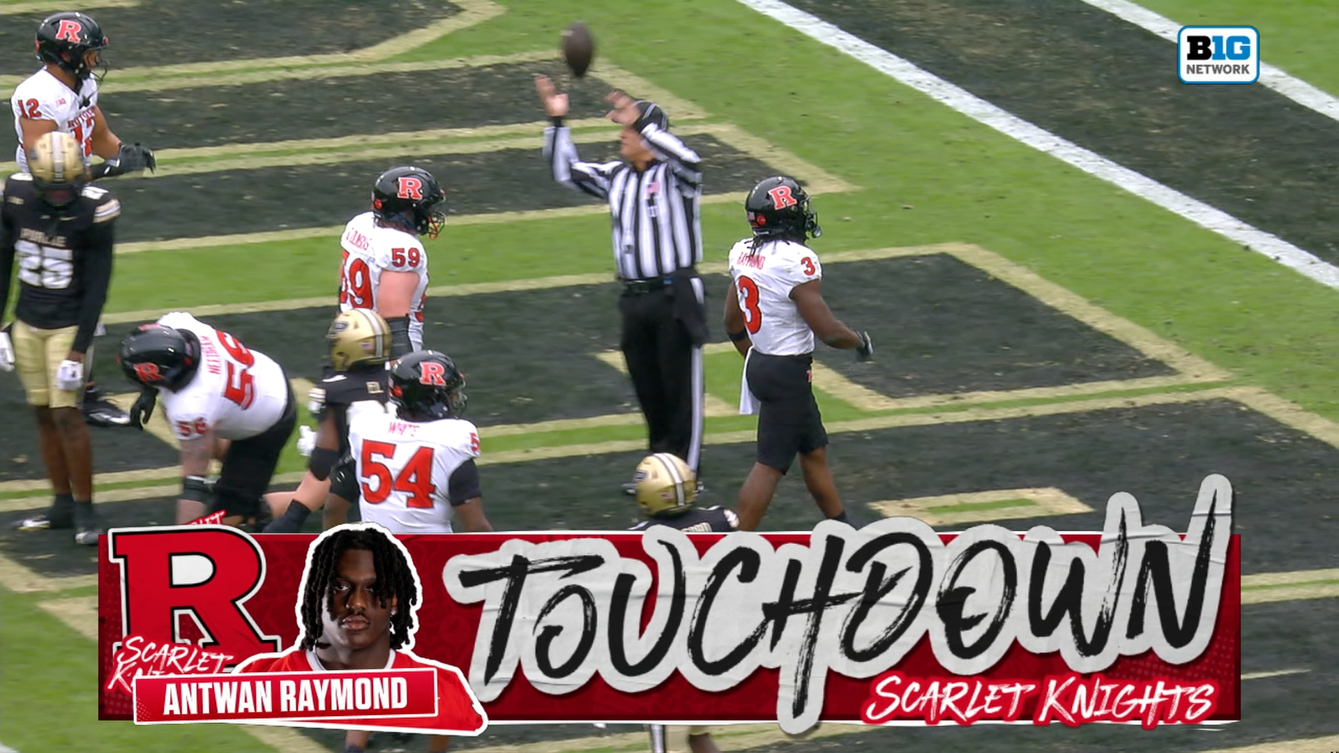 Antwan Raymond rushes up the middle for 1-yard TD to trim Rutgers' deficit against Purdue Antwan Raymond rushes up the middle for 1-yard TD to trim Rutgers' deficit against Purdue