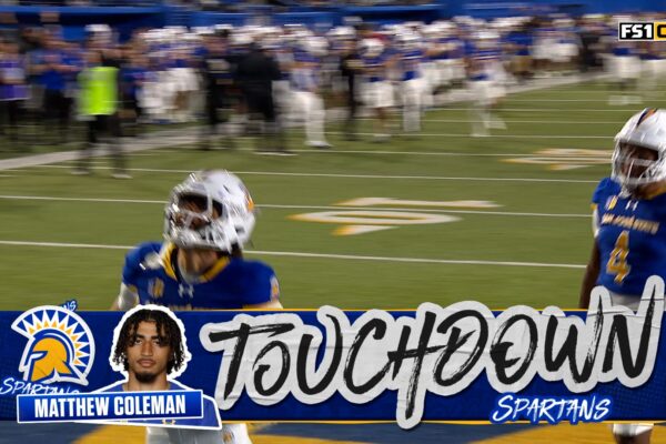 Walker Eget finds Matthew Coleman for 11-yard TD, extending San Jose State's lead over New Mexico