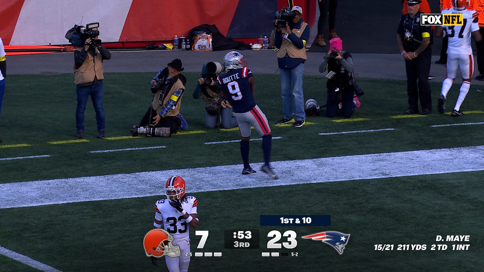 Drake Maye Launches 39-Yard TD Pass to Kayshon Boutte, Extending Patriots’ Lead Over Browns | NFL Highlights Drake Maye Launches 39-Yard TD Pass to Kayshon Boutte, Extending Patriots’ Lead Over Browns | NFL Highlights