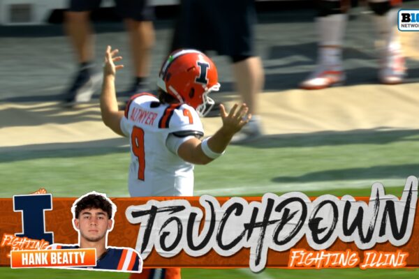 Luke Altmyer finds Hank Beatty for 62-yard TD to put Illinois up vs. Purdue