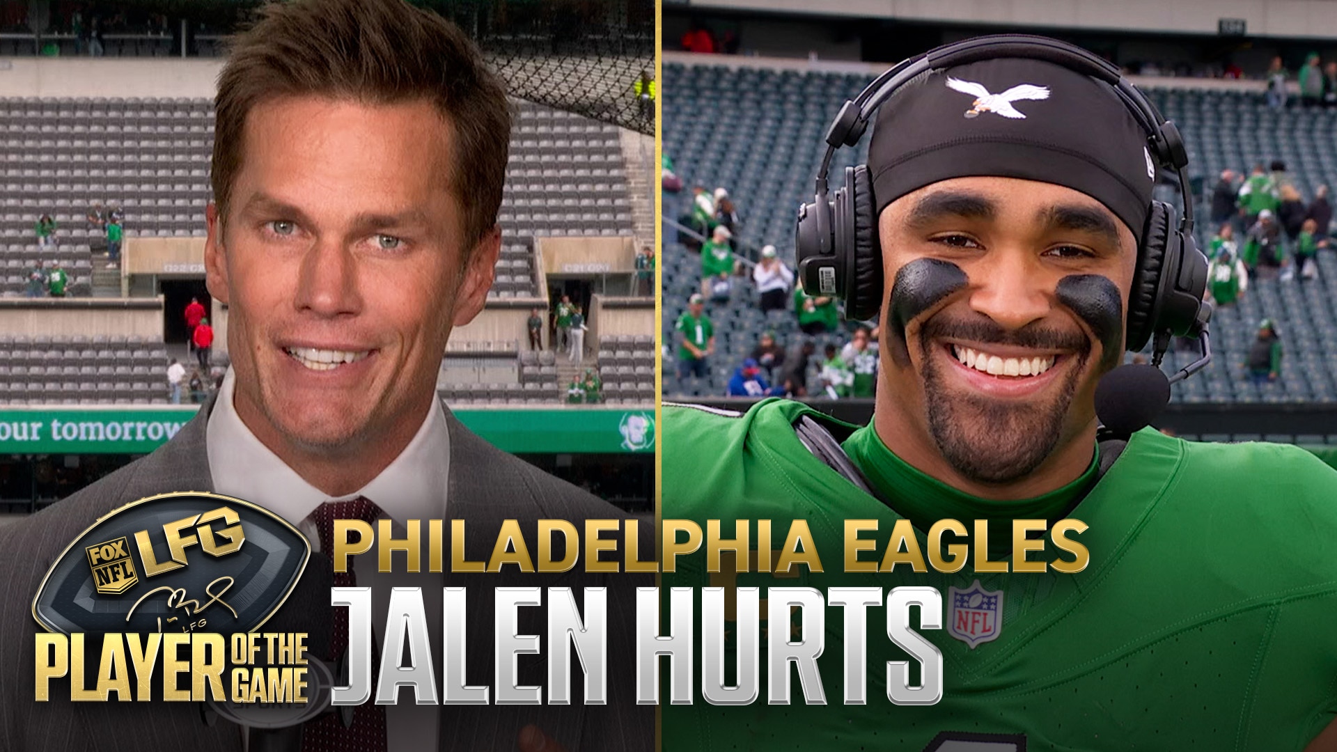 Tom Brady's LFG Player of the Game: Eagles QB Jalen Hurts 🏆 Week 8 DIGITAL EXCLUSIVE Tom Brady's LFG Player of the Game: Eagles QB Jalen Hurts 🏆 Week 8 DIGITAL EXCLUSIVE