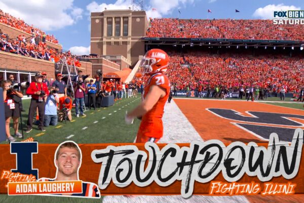 Aidan Laughery scores on trick play, shrinking Illinois' deficit against Ohio State