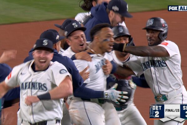 Jorge Polanco hits walk-off single, helping Mariners defeat Tigers in 15th inning & advance to ALCS