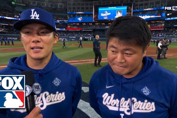Yoshinobu Yamamoto on Dodgers' INTENSE Game 6 win over Blue Jays, thoughts on World Series Game 7