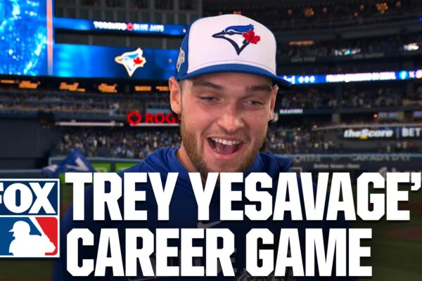 'We're built for this' — Trey Yesavage on his 11-strikeout playoff debut in Blue Jays win vs Yankees