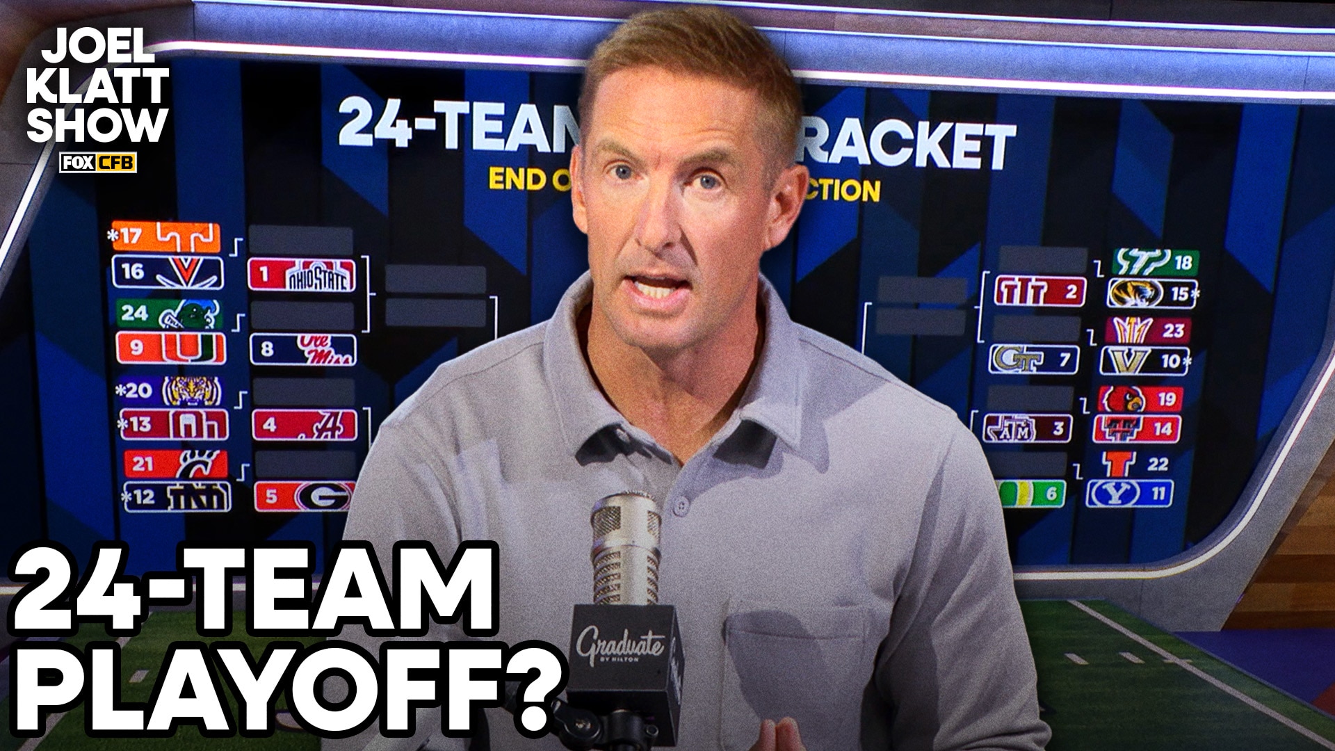 Joel Klatt breaks down the proposed 24-team CFP format | Joel Klatt Show Joel Klatt breaks down the proposed 24-team CFP format | Joel Klatt Show