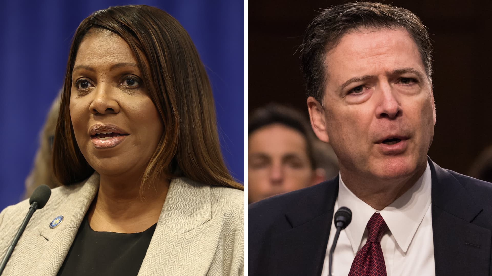 Judge dismisses James Comey and Letitia James indictments over ‘unlawful’ prosecutor appointment