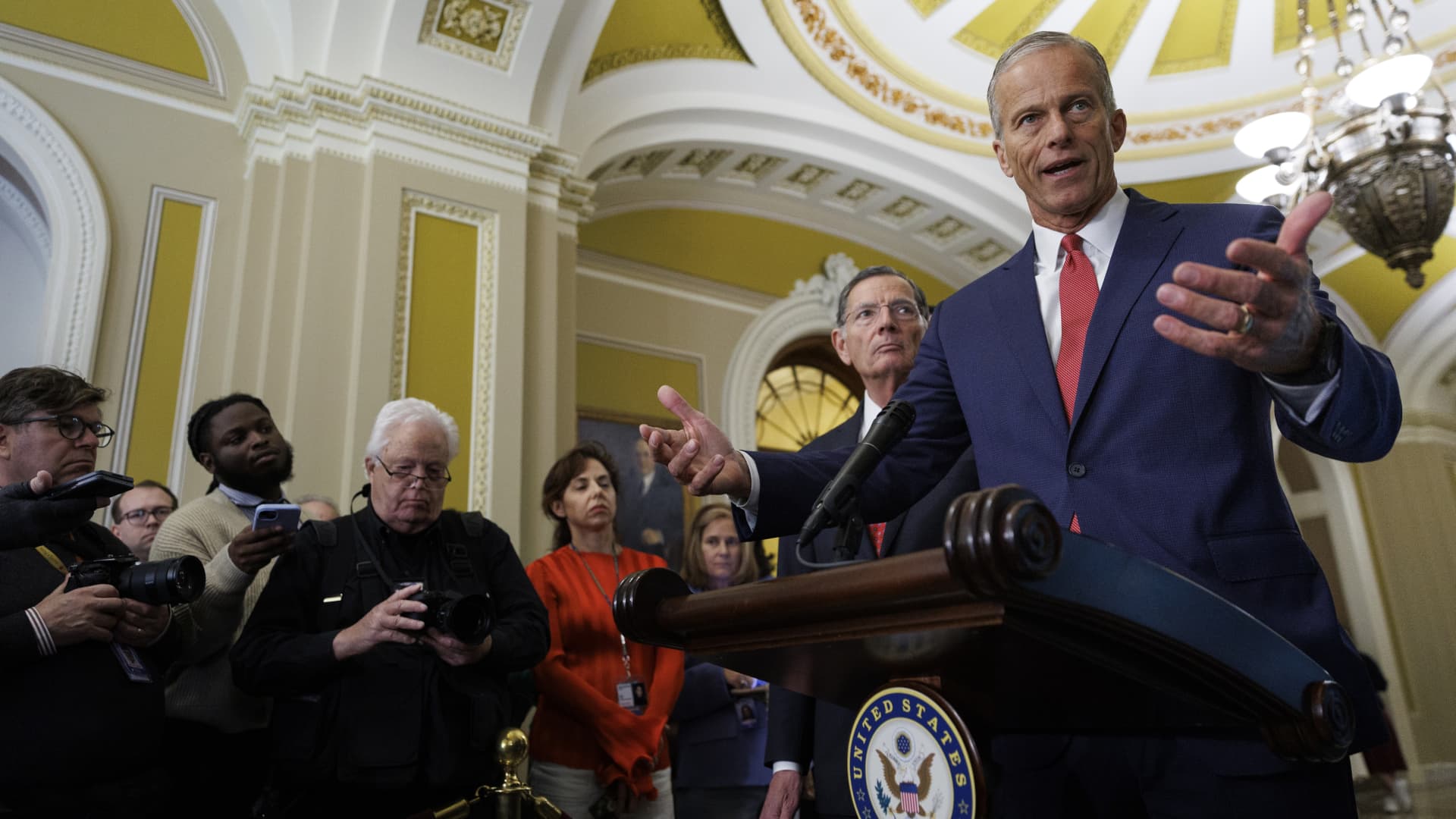 Thune government shutdown deal coming together