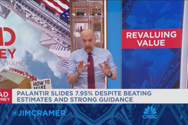 Wall Street speculative tech high valuation Jim Cramer