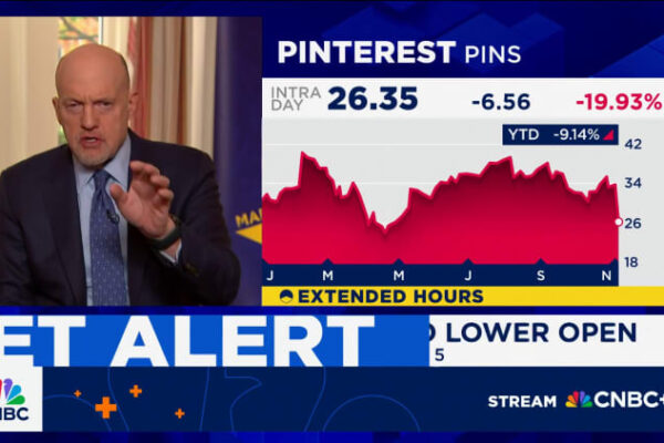 Pinterest stock sinks 20% after weak results, tariffs drag on ads