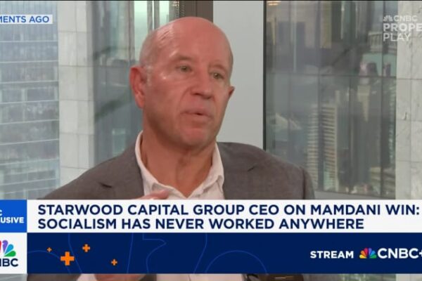 Starwood Capital CEO on Mamdani win
