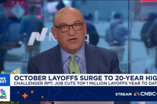 Job cuts in October hit highest level for the month in 22 years, Challenger says