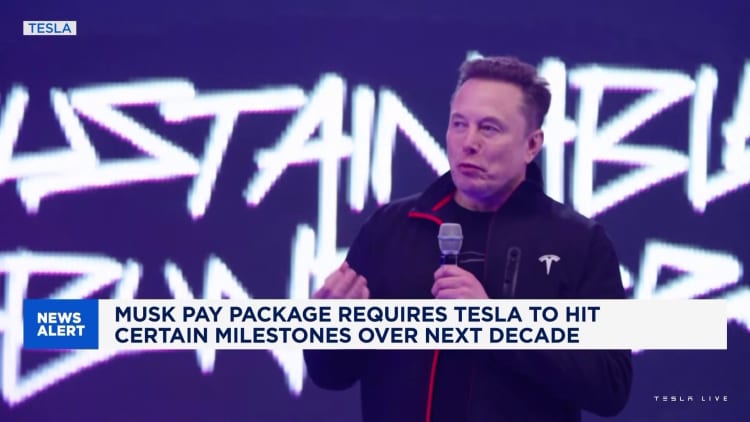 Tesla investor support for Musk pay plan declined from 2018 package