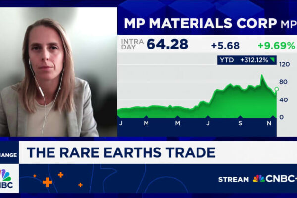 MP surges on Pentagon-backed deal to develop Saudi rare earth refinery