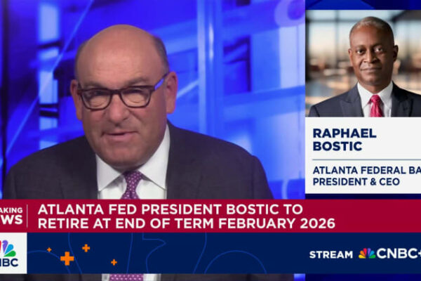 Atlanta Fed President Bostic says he’ll leave position when his term expires in February