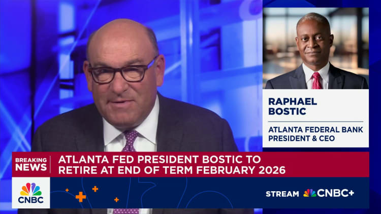 Atlanta Fed President Bostic says he’ll leave position when his term expires in February