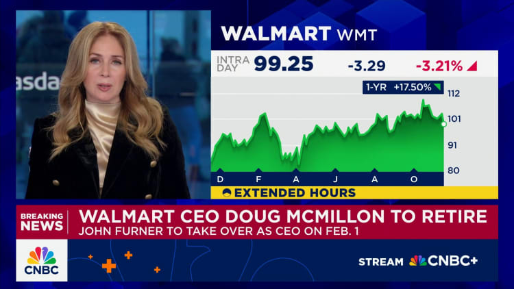 Walmart CEO Doug McMillon to retire in January