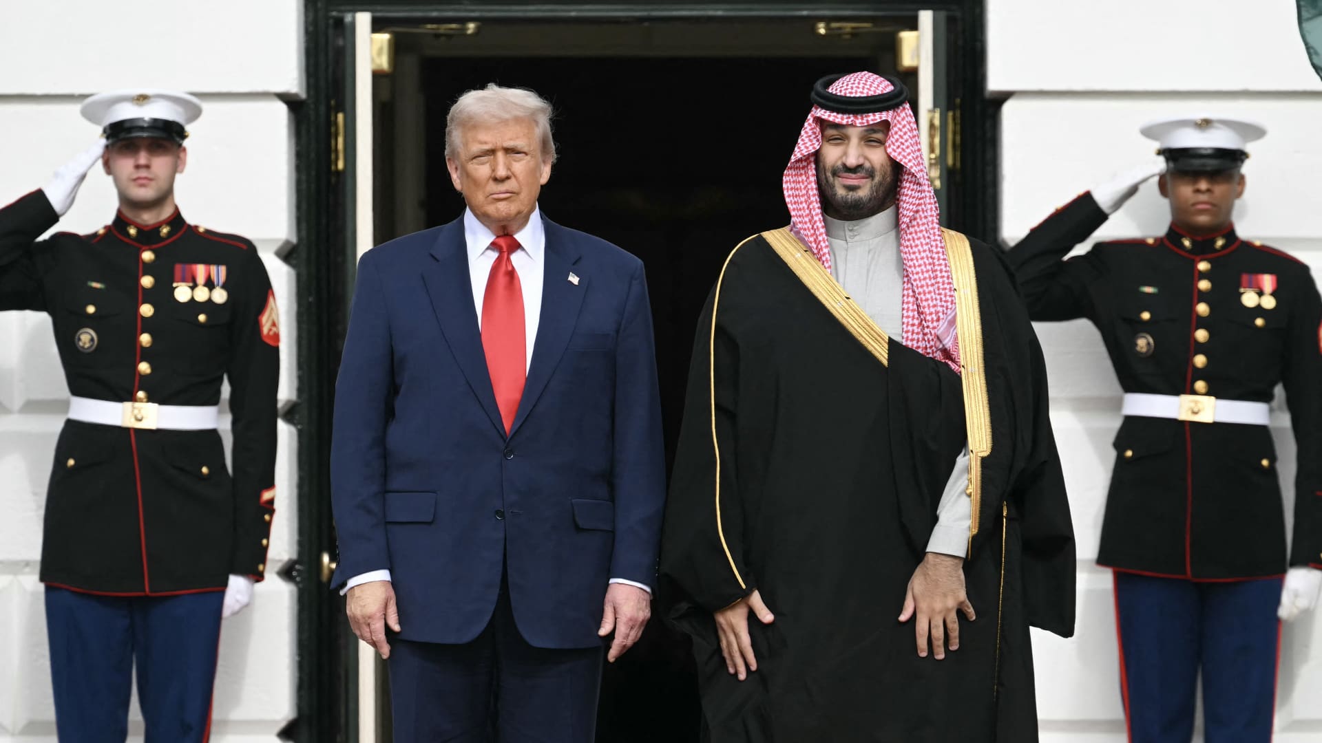 Trump meets with Saudi Crown Prince Mohammed bin Salman