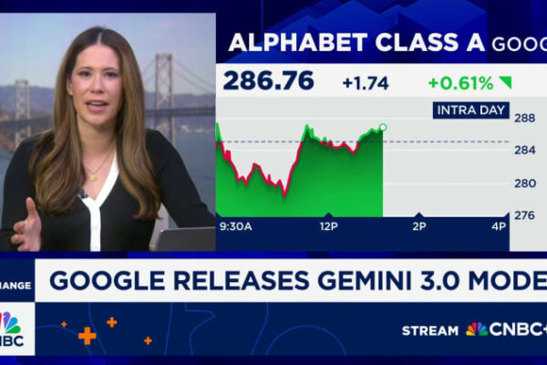 Alphabet stock surges on Gemini 3 AI model optimism