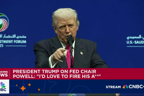 Trump suggests Treasury’s Bessent keeping him from firing Fed Chair Powell