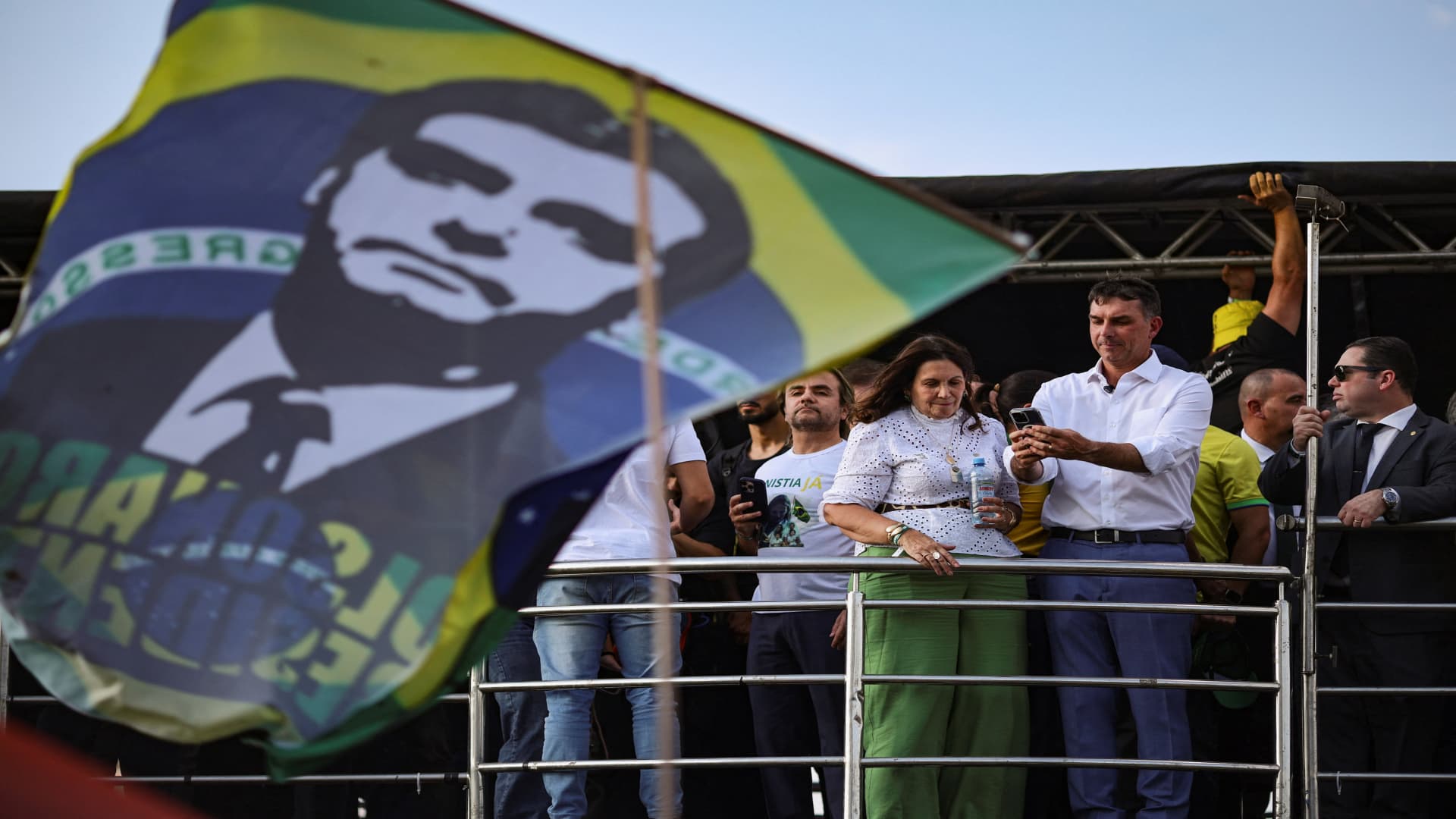 Brazil’s ex-president Bolsonaro detained by police ahead of vigil