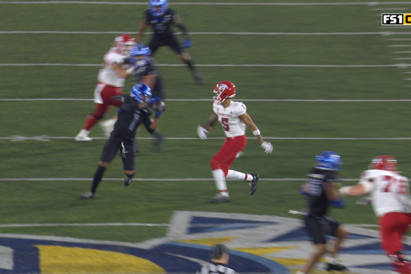 San Jose State’s Jordan Pollard intercepts pass and makes 58-yard return for TD, trimming deficit Fresno State