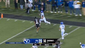LJ Martin rushes for 33-yard TD to SEAL BYU's 26-14 win over Cincinnati