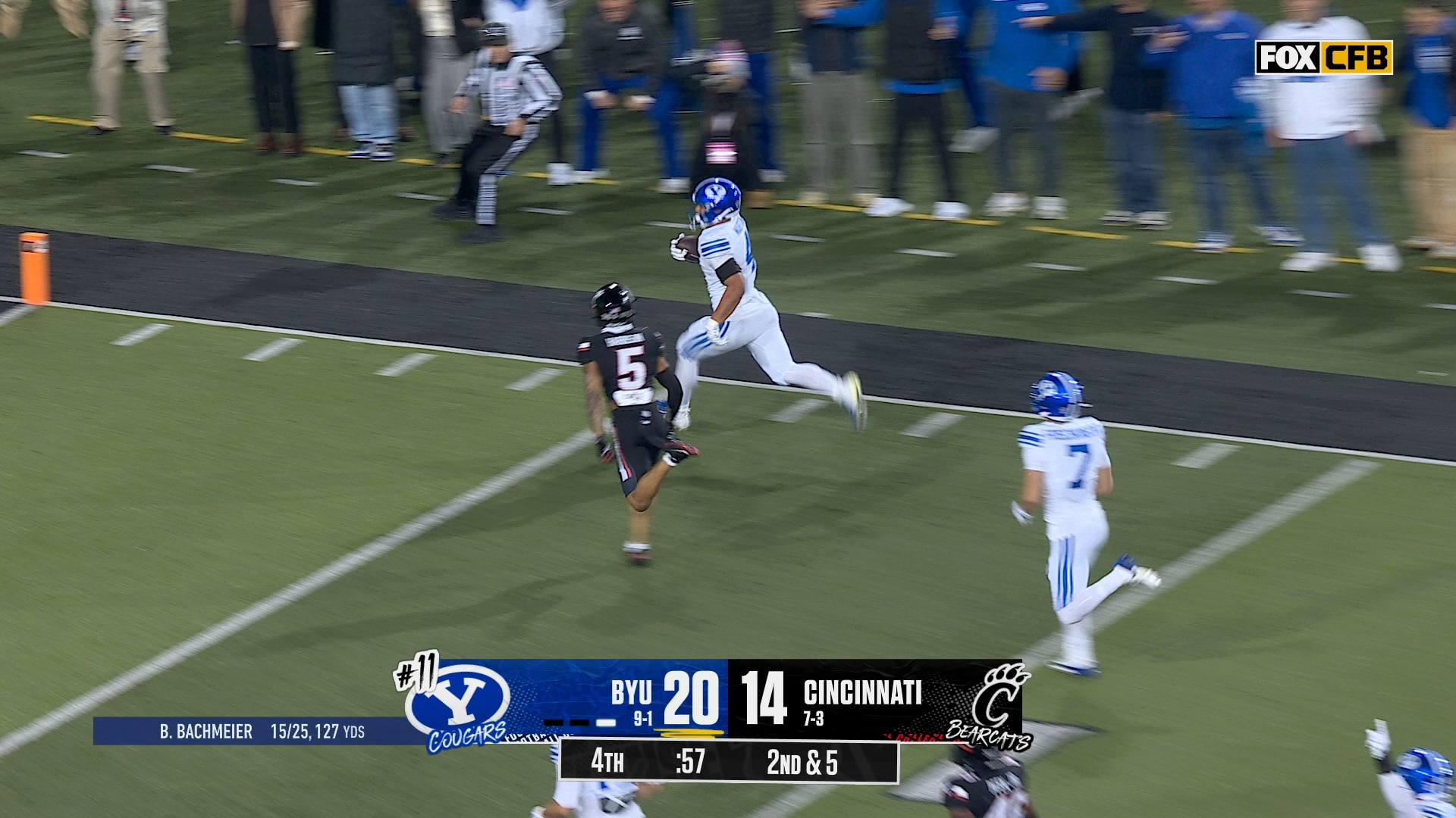 LJ Martin rushes for 33-yard TD to SEAL BYU's 26-14 win over Cincinnati