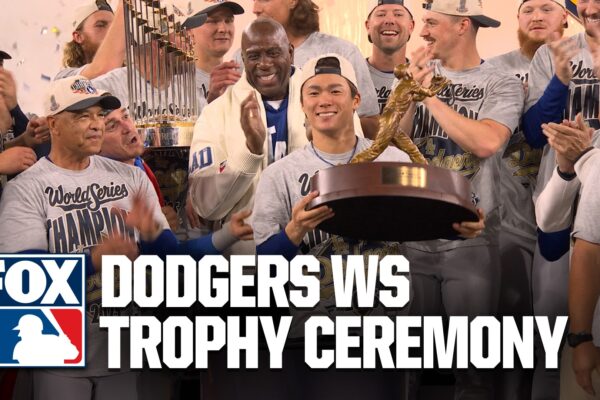 2025 Los Angeles Dodgers World Series Trophy Ceremony 🏆 Yamamoto Wins MVP 💙 MLB on FOX