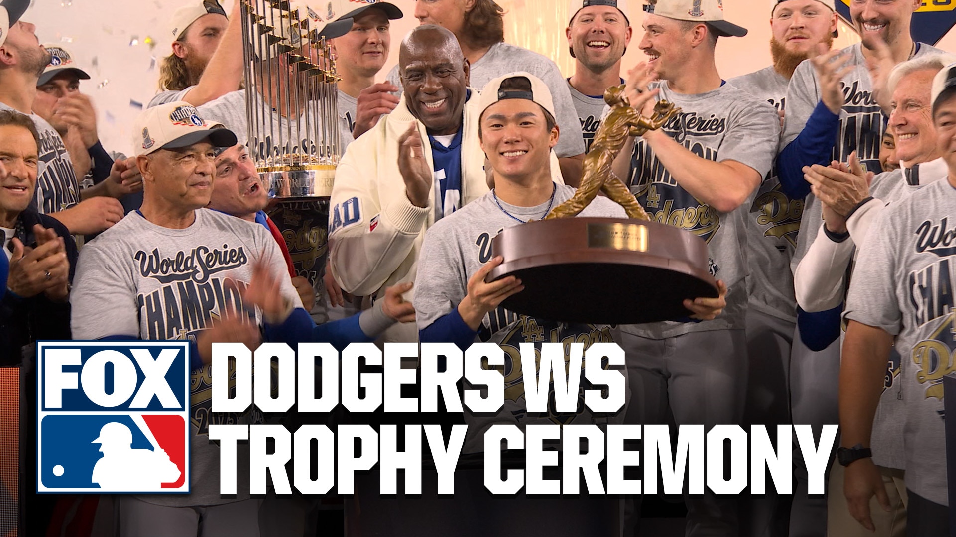 2025 Los Angeles Dodgers World Series Trophy Ceremony 🏆 Yamamoto Wins MVP 💙 MLB on FOX