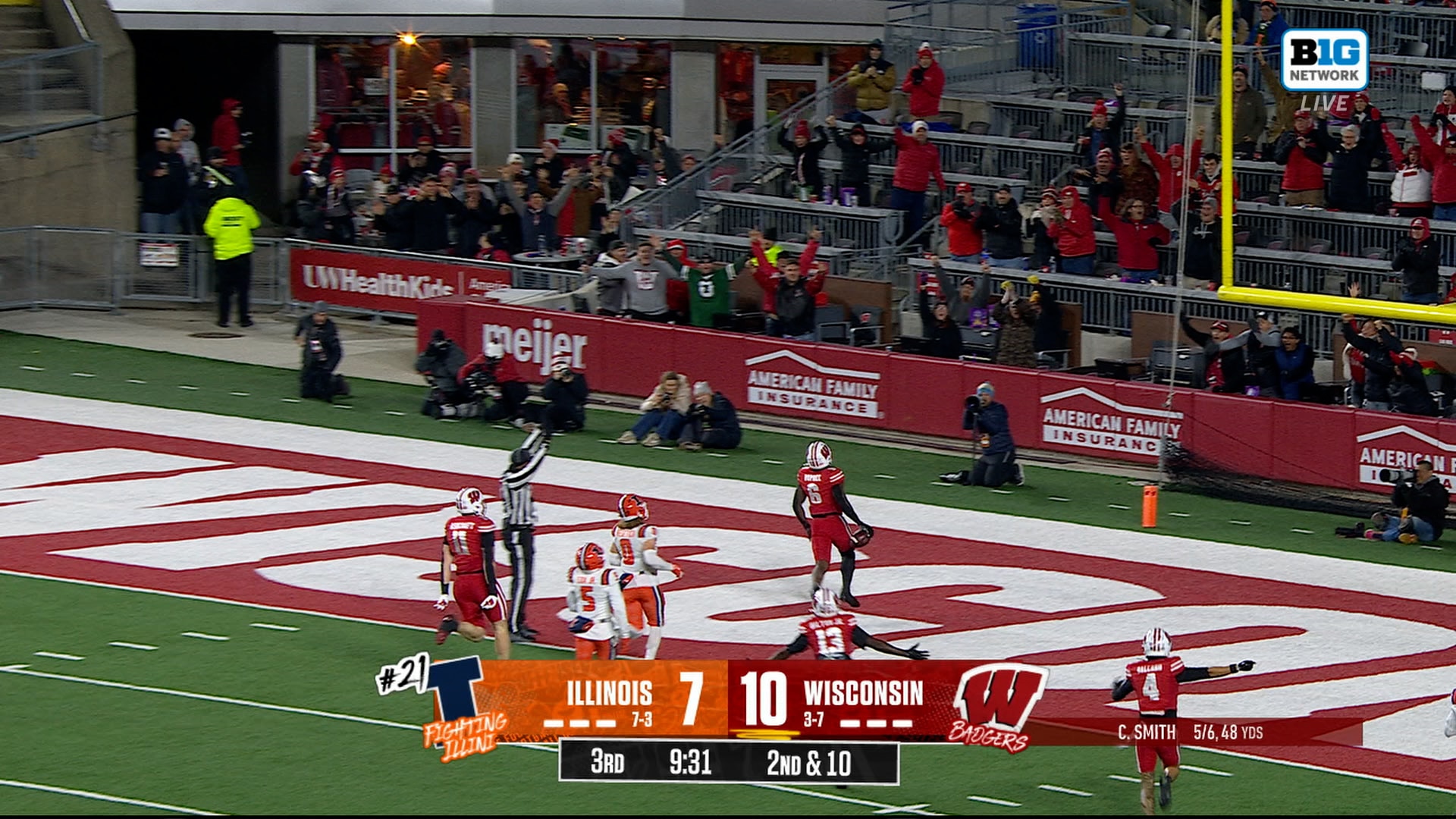 Wisconsin's Darrion Dupree rushes for 84-yard TD to extend lead over Illinois