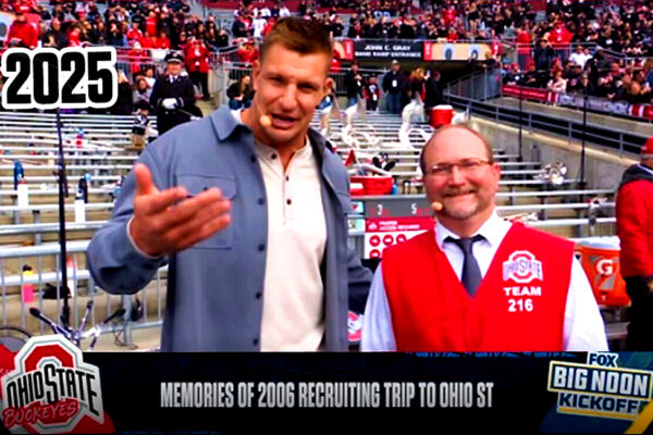Rob Gronkowski Recreates Viral 2006 Ohio State Recruiting Visit Photo