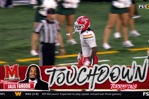 Malik Washington hits Jalil Farooq for 24-yard touchdown, cutting Maryland’s deficit against Michigan State