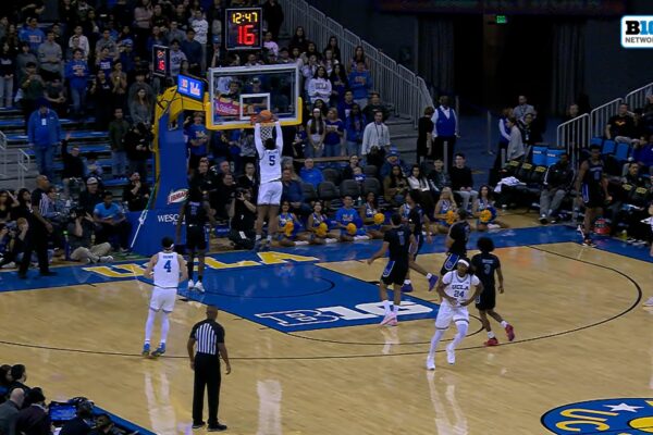 Brandon Williams finishes slam DUNK, extending UCLA's lead over Presbyterian