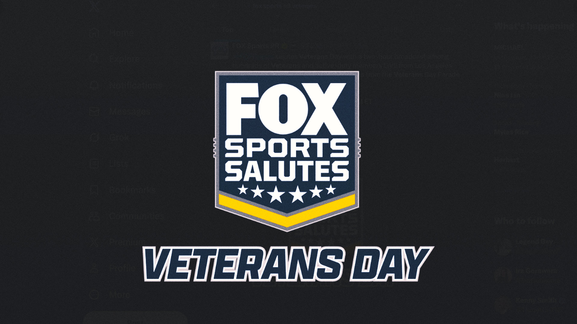 ‘FOX NFL Sunday’ Continues Tradition of Honoring Veterans Day, U.S. Armed Forces