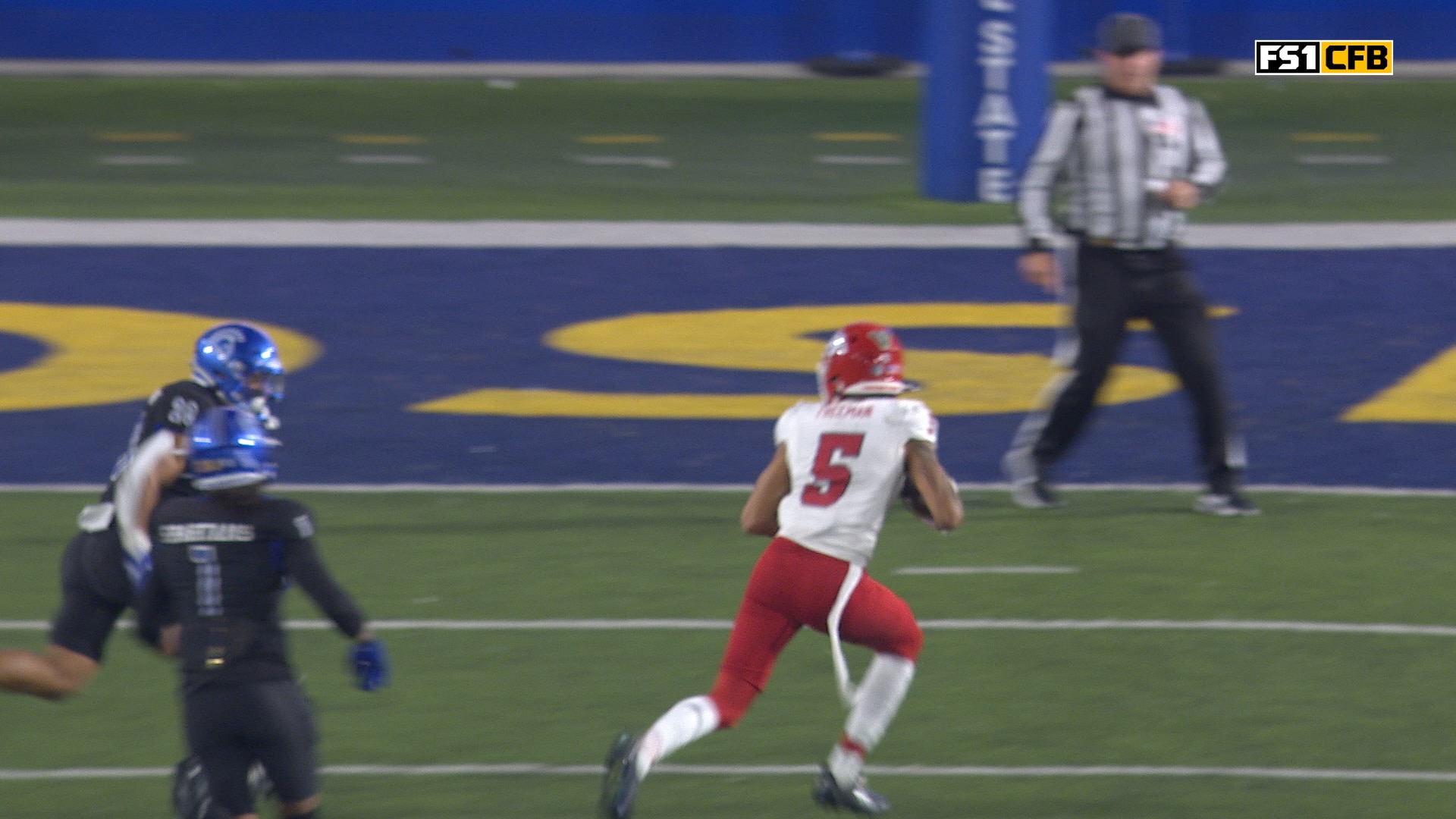 Fresno State's E.J. Warner throws 37-yard TD to Josiah Freeman, extending lead over San Jose State