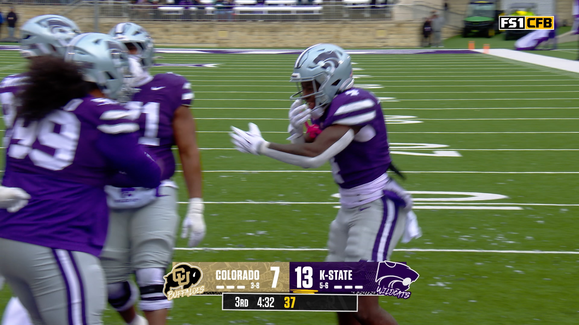 Joe Jackson rushes left for one-yard TD, giving Kansas State lead over Colorado