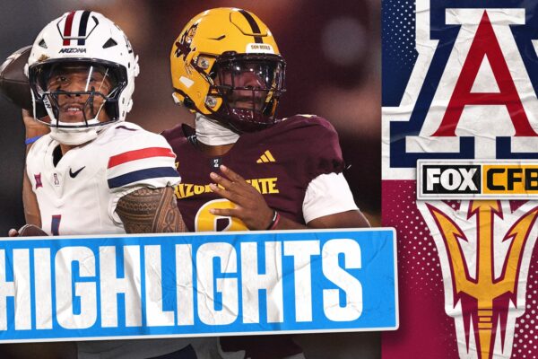 No. 25 Arizona Wildcats vs. No. 20 Arizona State Sun Devils Highlights | FOX College Football