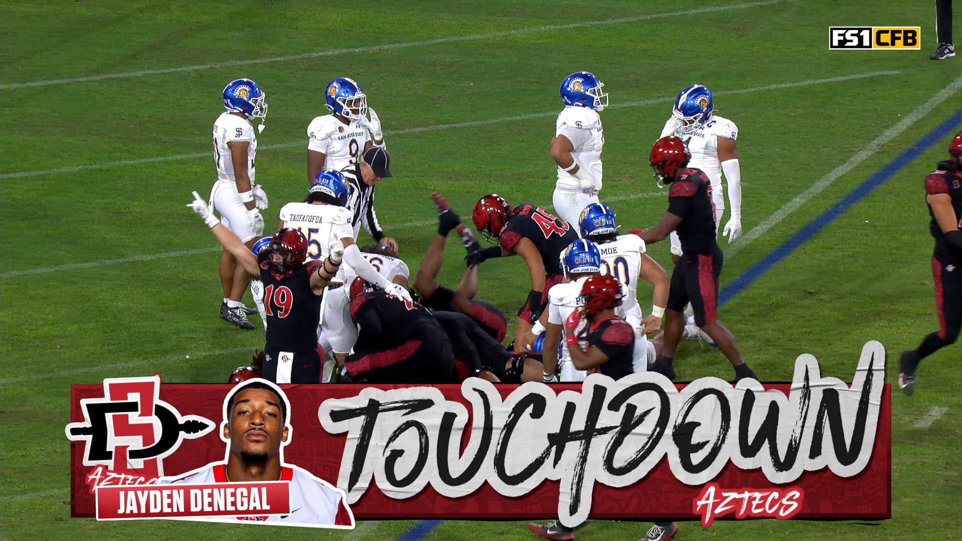 SDSU's Jayden Denegal rushes for one-yard TD, extending lead over SJSU