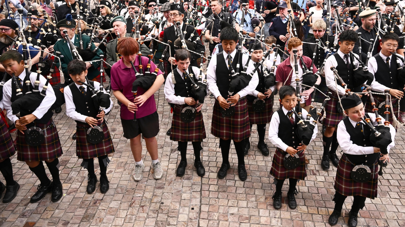 Bagpipers claim world record with AC/DC’s ‘It’s a Long Way to the Top’