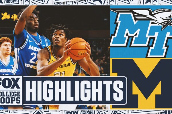 Middle Tennessee Blue Raiders vs. No. 7 Michigan Wolverines Highlights | FOX College Hoops
