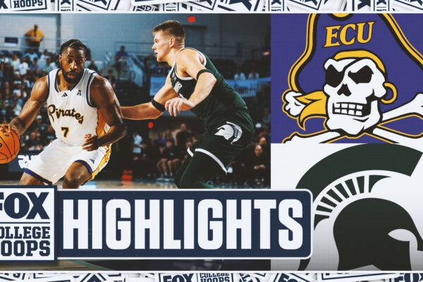 East Carolina Pirates vs. No. 11 Michigan State Spartans Highlights | FOX College Hoops