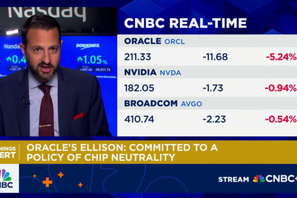 Oracle shares plummet dragging down AI stocks Nvidia, Coreweave