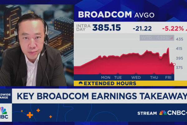 Broadcom tumbles 10% after earnings as AI trade sells off